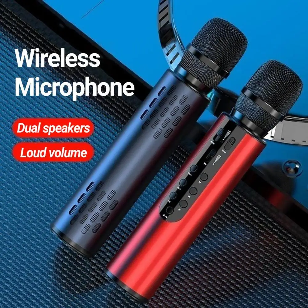 M6 Wireless Microphone Plug and Play BT5.0  Condenser Voice Booster Karaoke Mic микрофон