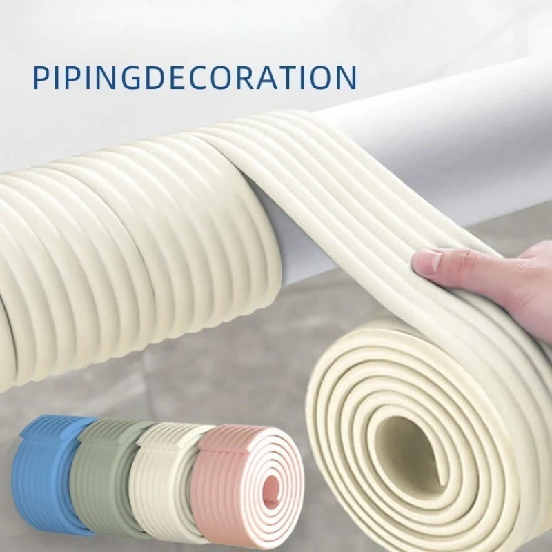 

Multifunctional Pipe Insulation Sleeve Flexible Fireproof Foam for Home Heating Sound Dampening and Decorative Pipe Cover