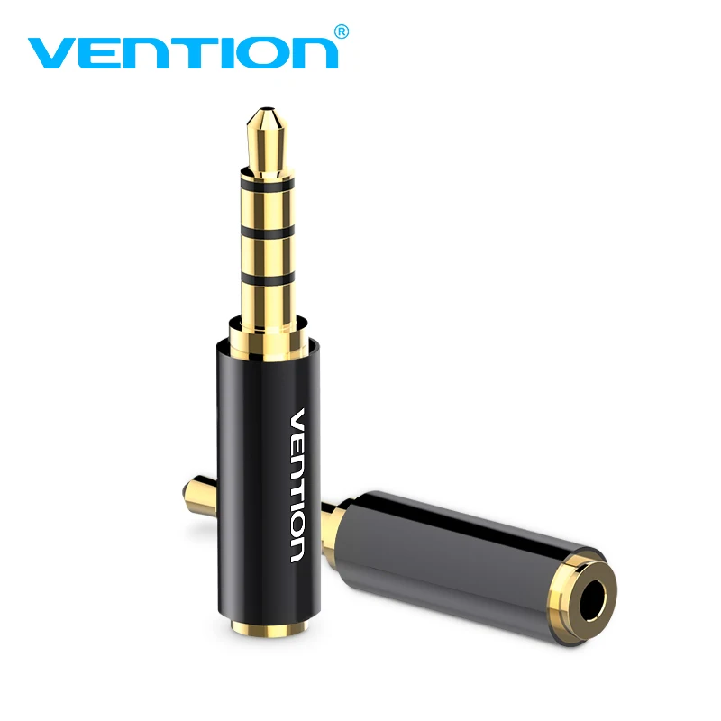 Vvention Jack 3.5mm do 2.5mm wtyk męski na żeński Adapter Audio dla głośników laptopa wtyczka słuchawkowa przewód Aux Connecter 2.5 do 3.5