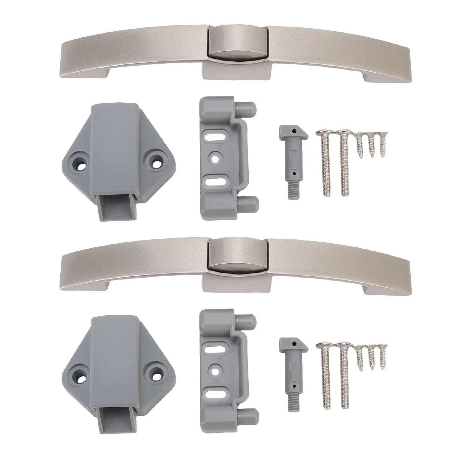 

Push Button Drawer Pull Handle Push Button Cabinet Lock Sturdy Construction Zinc Alloy Safe for RV Motorhome Home Yachts