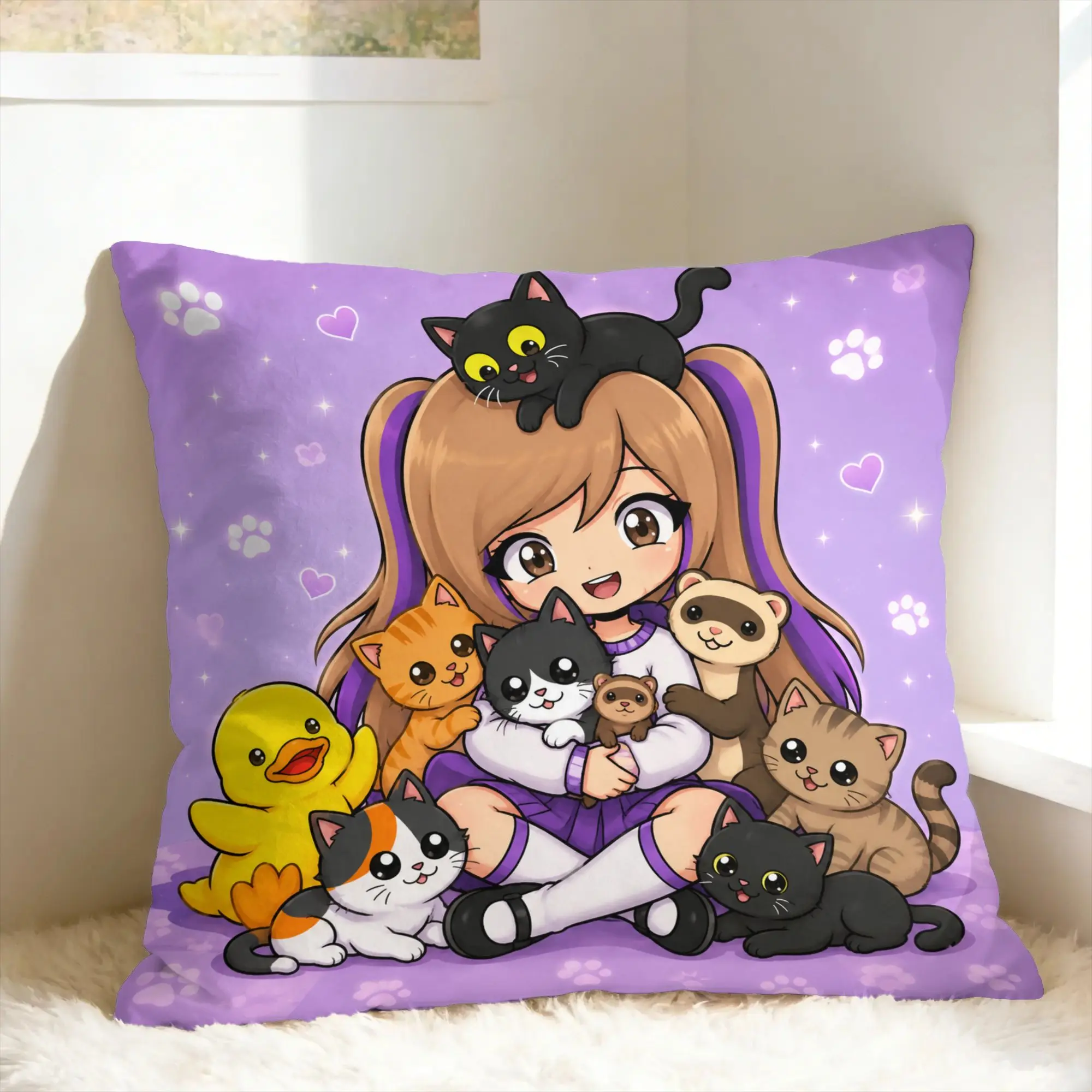 Relax Dense Real Mix Collage Lyna Vallejos Pillowcases  Retro Trendy Pillow Case For Sofa Home Decoration Custom Pillow Cover
