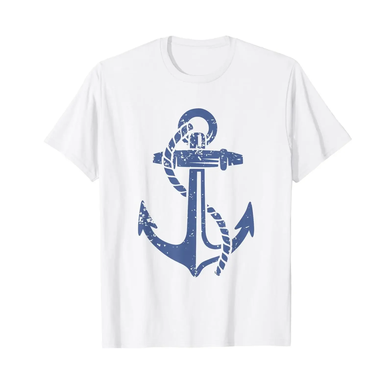Sailor Costume Boat Anchor Sailing Captain T Shirt vintage Washed Soft Breathable homme designer clothes Unisex fashion