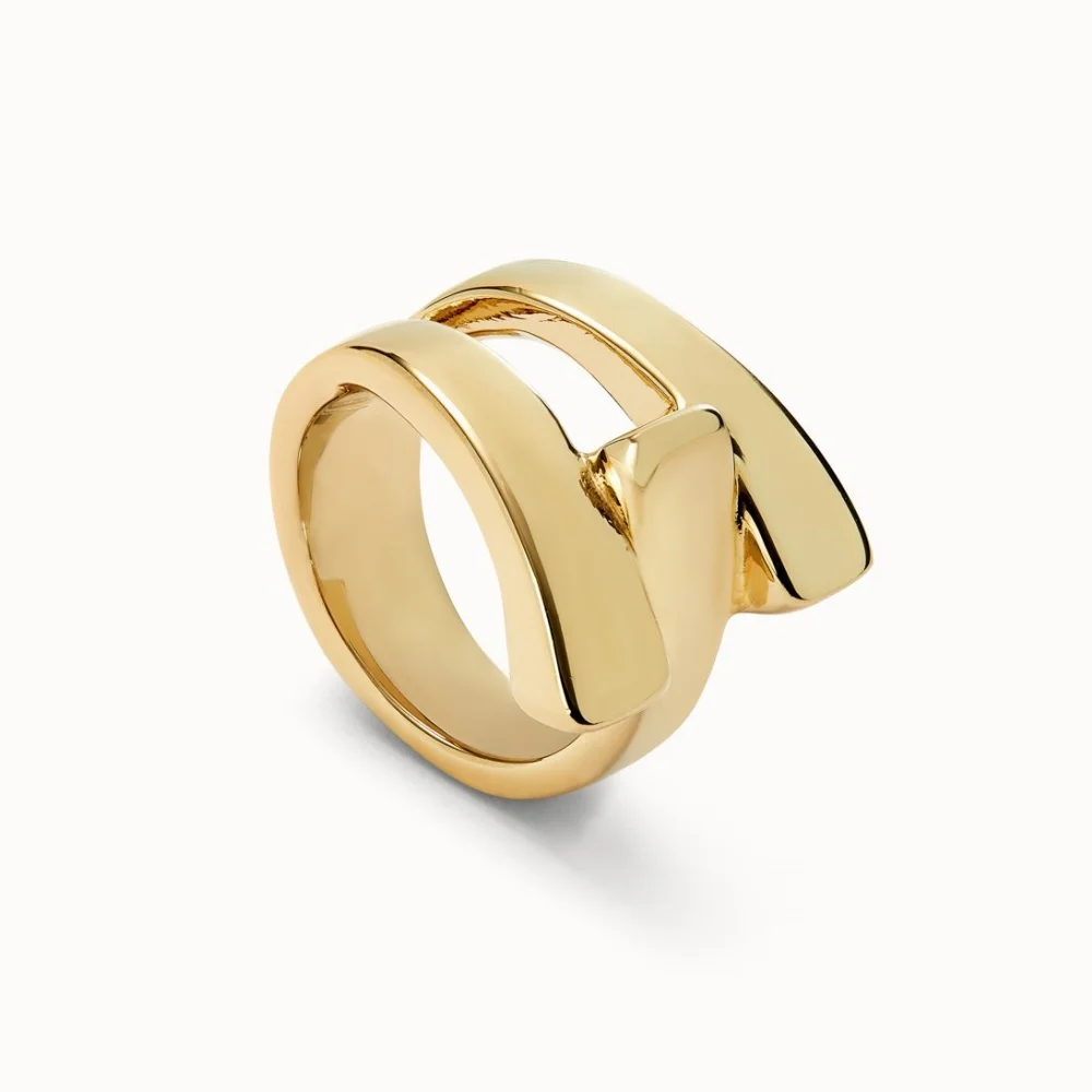 2025 autumn hot selling versatile charm gold silver geometric ring neutral accessories give friends holiday gifts