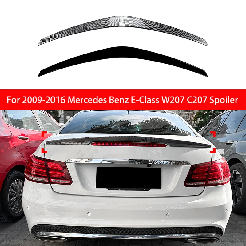 

For 2009-2016 Mercedes Benz E-Class W207 C207 2-door coupe E200 E550 E300 E350 AMG Rear Trunk Ducktail Lip Car Spoiler Fender