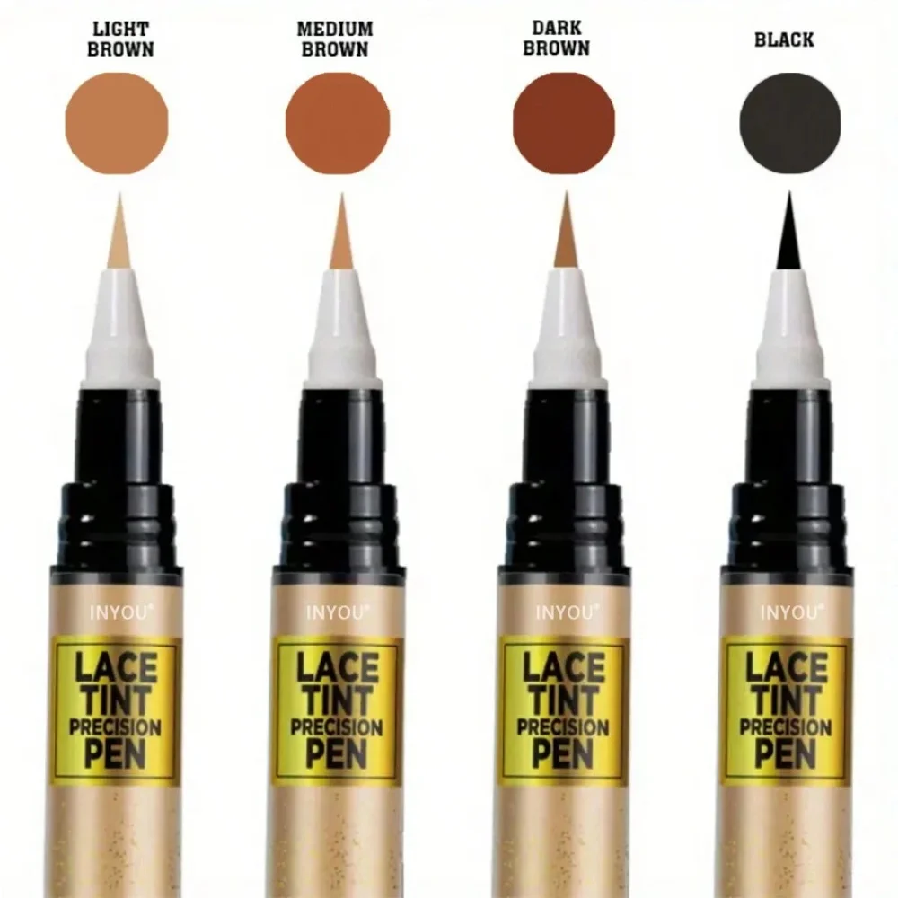 Wig Knot Concealer for Lace Grid Lace Dyeing Pen for Wigs Knots Healer Stick for Lace wig & Frontal Part & Hairline, Portable