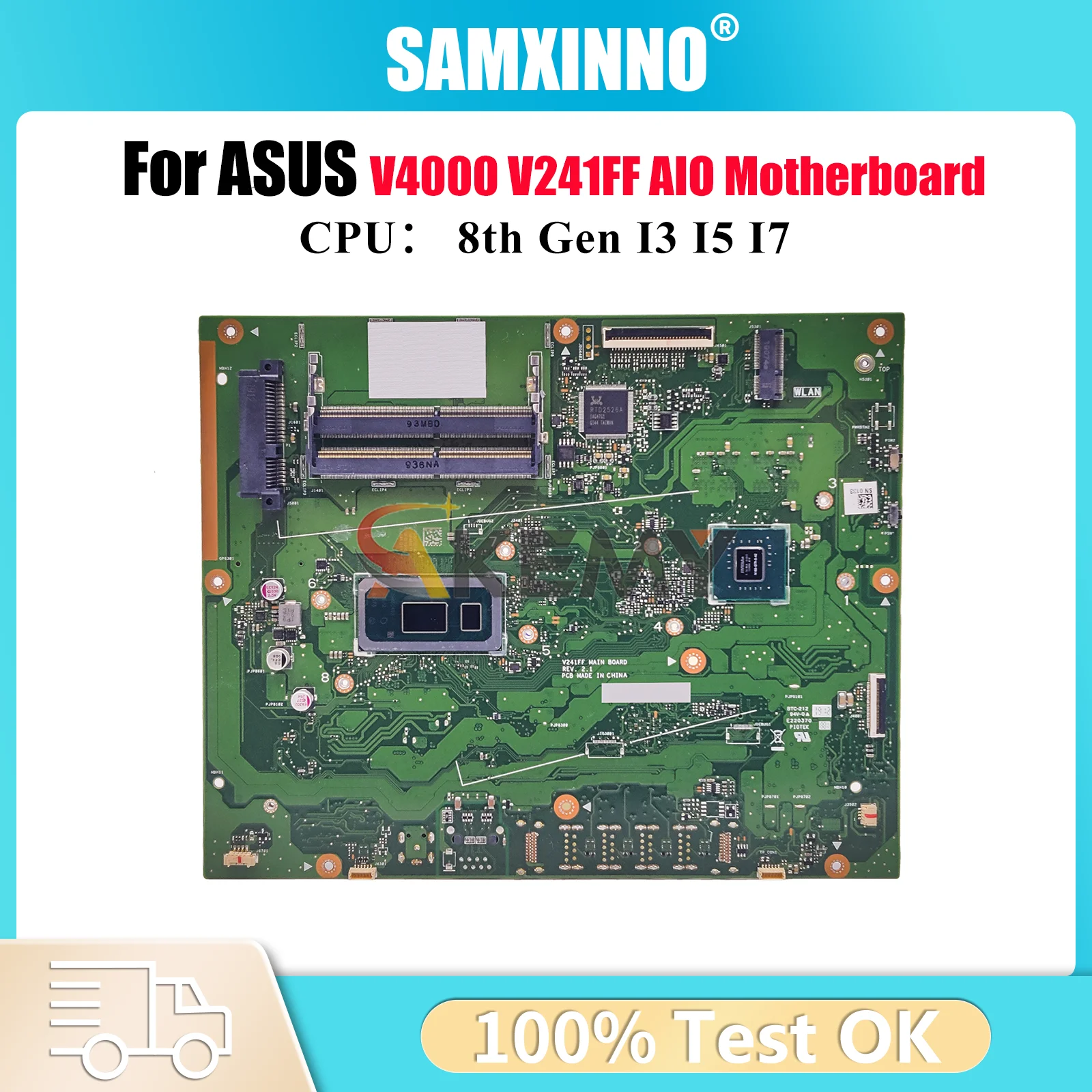 

V241FF Motherboard For ASUS Vivo AiO V241F V4000 V241FF Mainboard With I3 I5 I7 CPU 100% tests OK fast shipping High quality