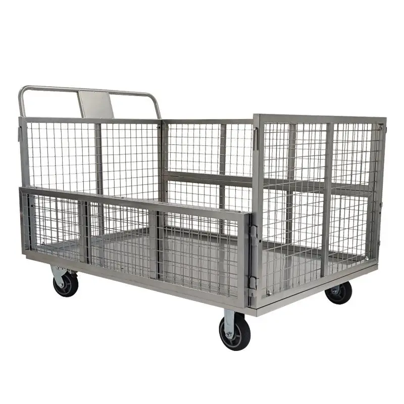 

Logistics grid trailer, pull trolley, turnover fence truck