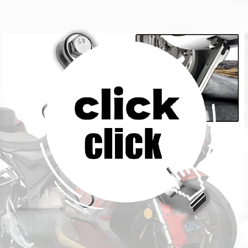 

1 Set Aluminum Alloy Edge Bracket Wear-resistant Motorcycle Side Bracket Short CNC Single-sided Foot Brace