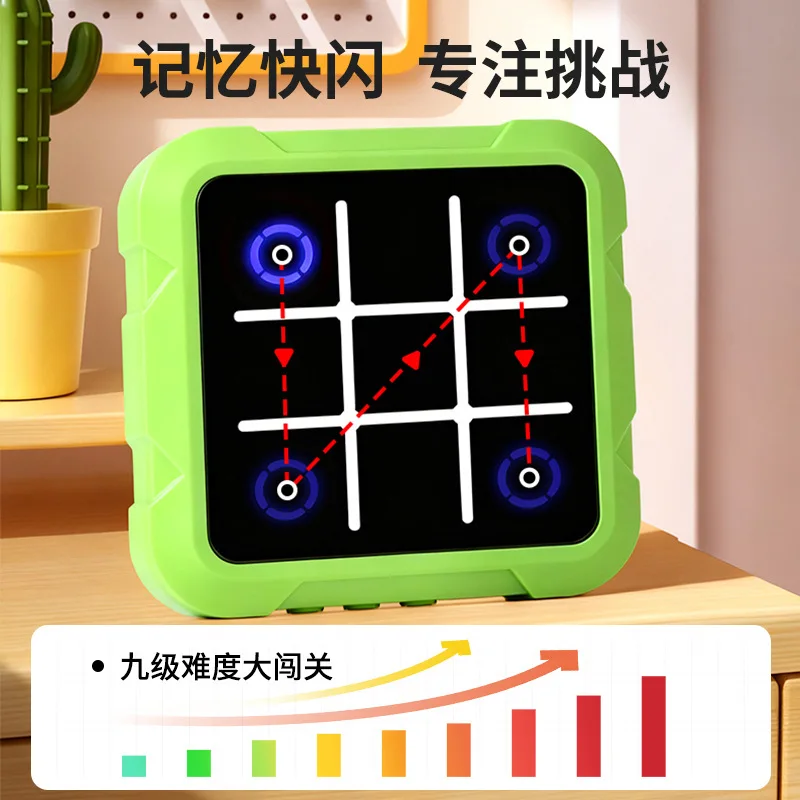 Jeu électronique intelligent de tic-tac-toe multifonctionnel pour enfants, jouet éducatif, entraînement cérébral, jeu tout-en-un, puzzle pour enfants