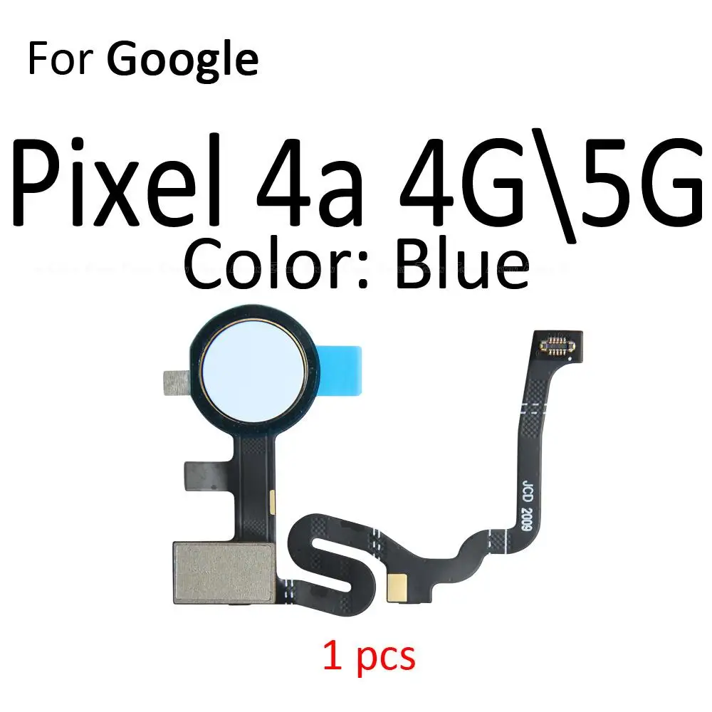 Home Return Button Key Fingerprint Connection Sensor Scanner Connector Flex Cable Touch ID For Google Pixel 4a 5 5a 6 7 Pro 6a