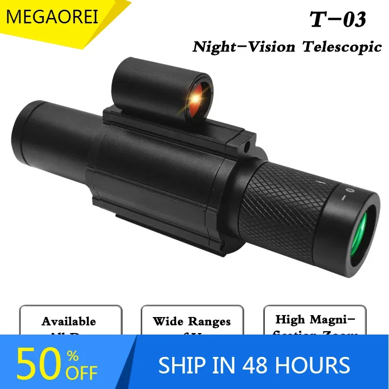 

2025NEW 1080P Night-Visions Telescope Sight Day Night Use FMC Multi-coated Lens AMOLED Display Infrared Video Camera Monocular S
