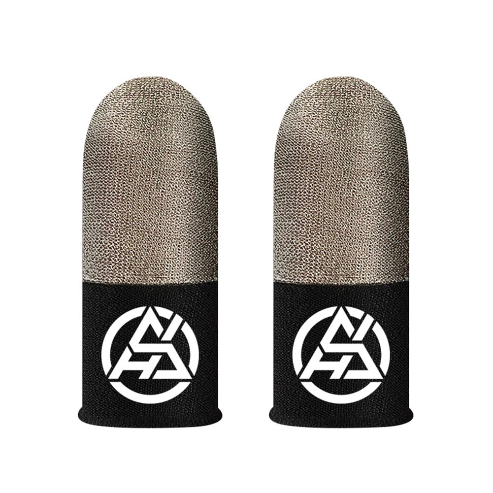 Luminous Fingertips Breathable Game Finger Cots Thumb Glove for PUBG(2 Pair+Box)