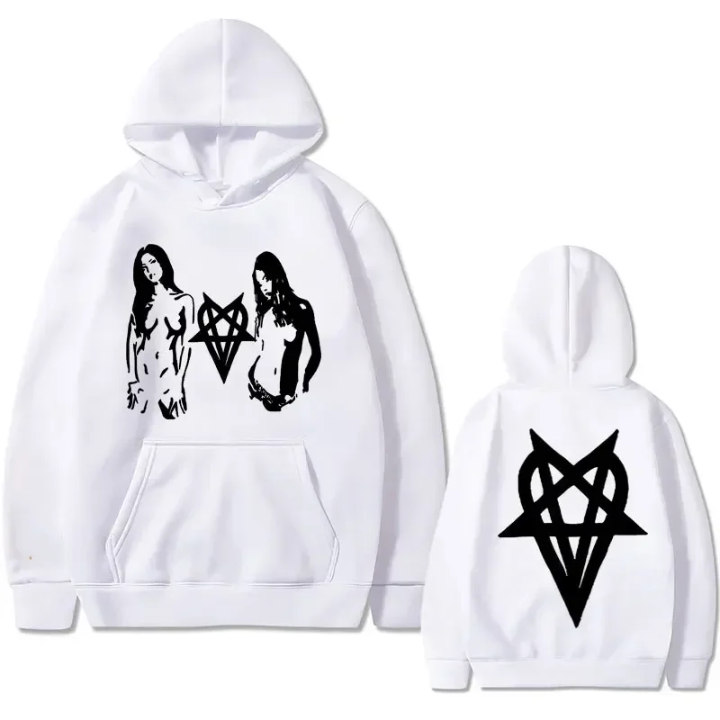 Rapper Destroy Lonely Girl Graphic Print Hoodie Men Women's Casual Rock Oversized Hoodies Male Hip Hop Gothic Hoody Sweatshirt