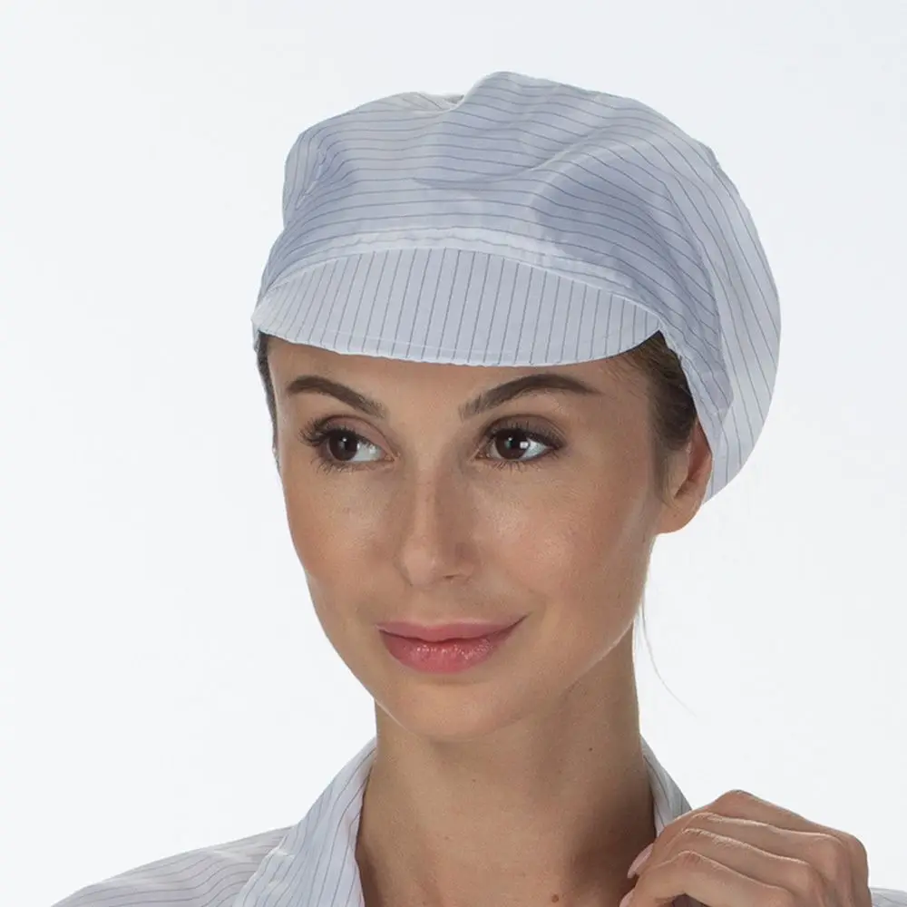 クリーンルーム用フードキャップ、ヘルメット、帯電防止安全ビーニー、帽子、ダストキャップ