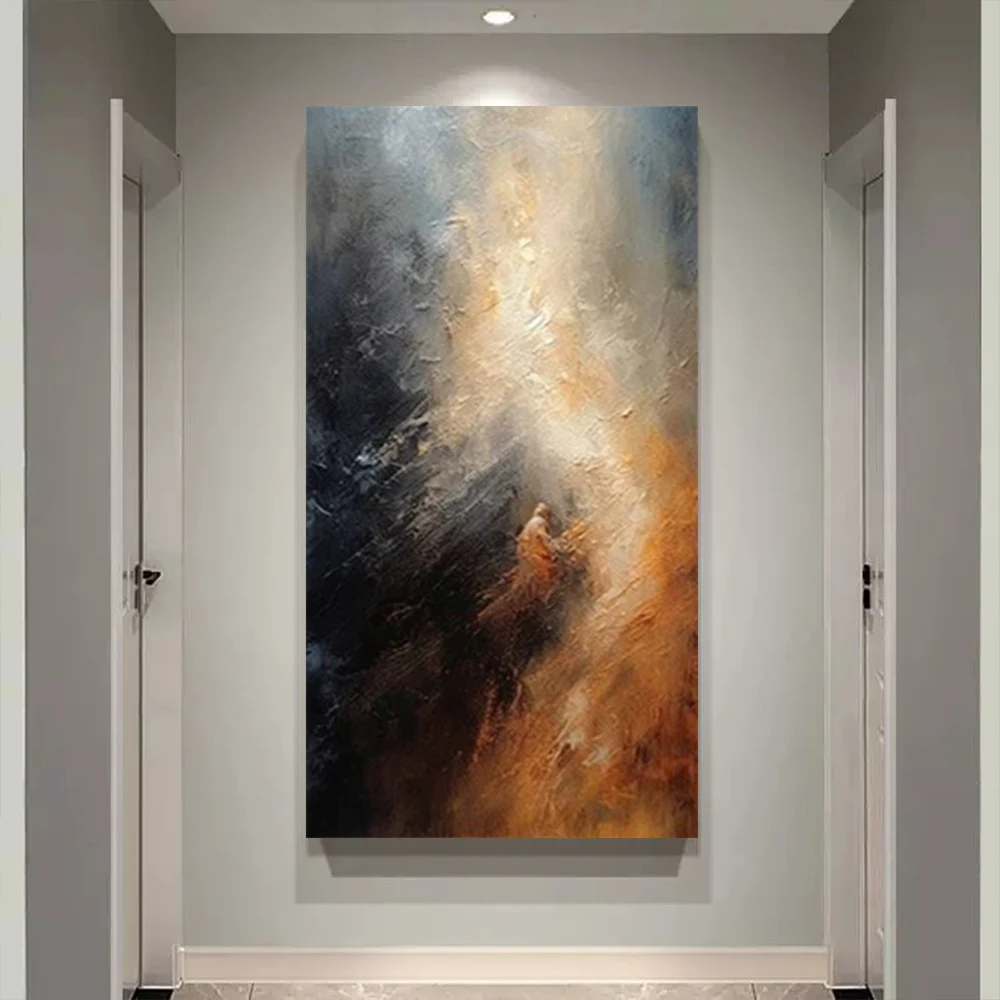 Handmade Abstract Oil Paintings Color Big City Outline Map Canvas Painting Modern Home Decor Wall Art Pictures for Living Room