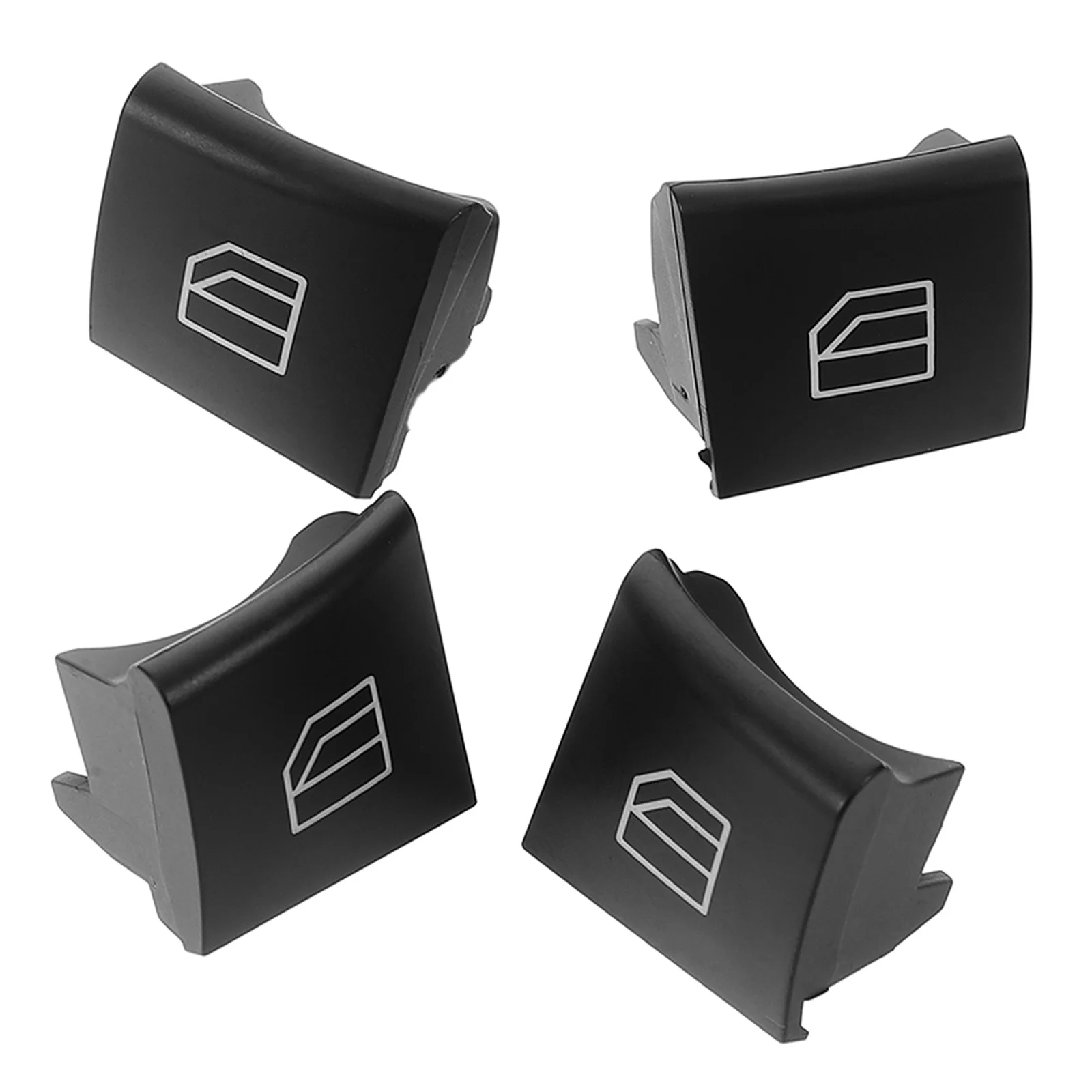 

4Pcs Car Window Lift Switch Cover Power Button Cap Compatible R W164 X164 W251 2518300290 Auto Accessories