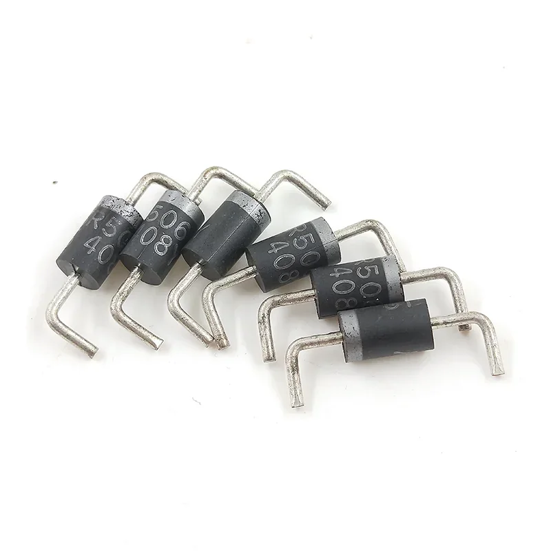 50PCS/LOT SR506 DO-201AD SR506MIC 5A 60V Bend Feet DO-27