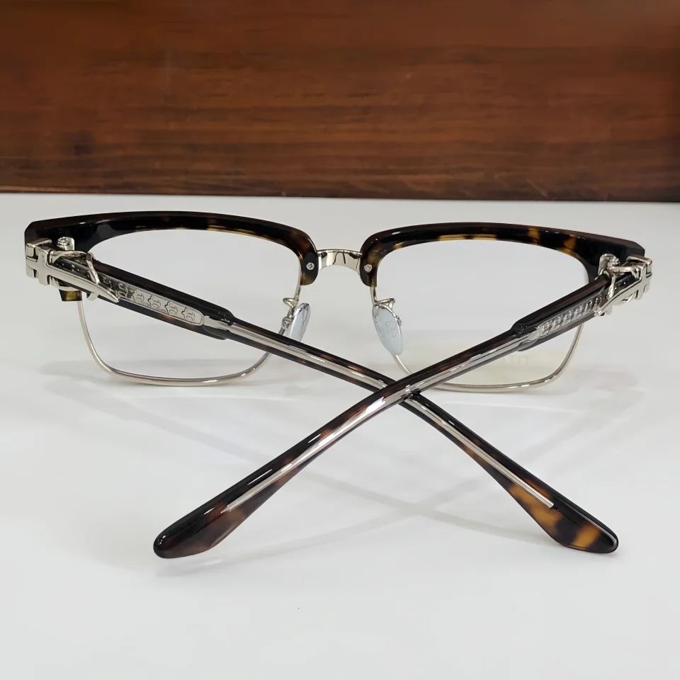 New World Popular Classic Retro Carving Decoration Men's Luxury Eyeglasses Frame Casual Fashion Titanium Acetate Women's Glasses