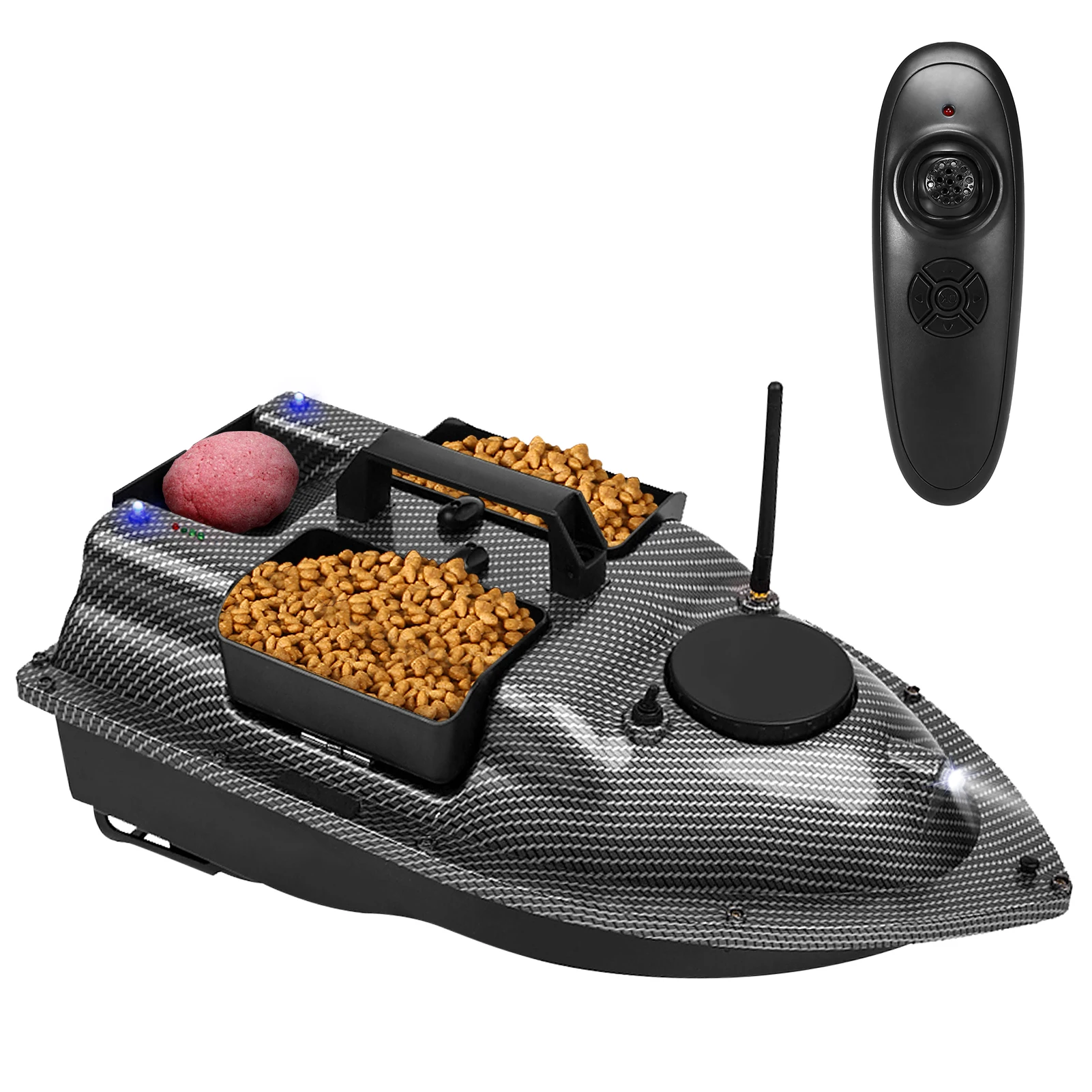 GPS Fishing Bait Boat with 3 Bait Containers Wireless Bait Boat with Automatic Return Function