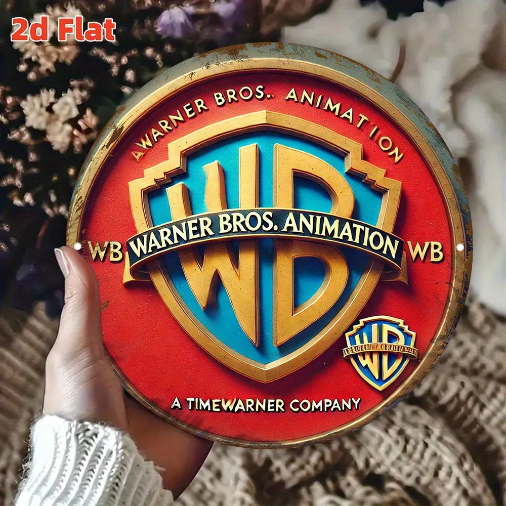 مسطح 2D، 2Dflat "Warner Bros. شعار الرسوم المتحركة" | هوليوود الحنين الكلاسيكي | ديكور فني جداري بطابع الفيلم والتلفزيون، متين داخلي/O #5