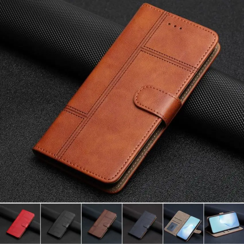 Wallet Leather Phone Case For Samsung Galaxy Note 8 9 10 20 Ultra S20 S21 FE S22 Plus Ultra M52 A22 A52S Card Slot Cover D01D