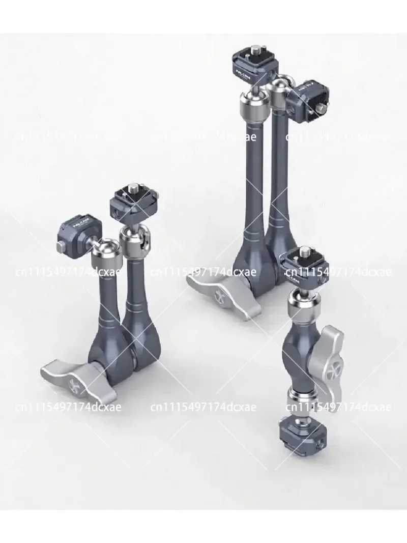 F22 Dual Head Magic Arm 7/11 Inch Quick Release Articulating Friction Monitor Mount Bracket for Camera