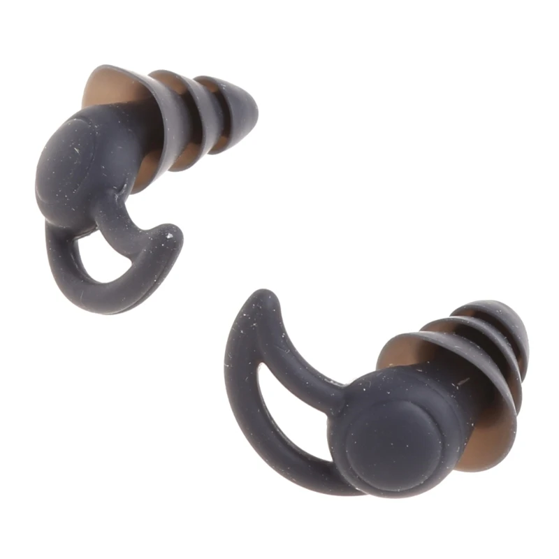 E9LB 1 Paar 3-Schicht-Silikon-Ohrstöpsel In-Ear-Fit-Ohrstöpsel zur Geräuschreduzierung für Kinder und Erwachsene