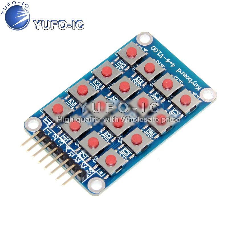 Micro Switch 4 X4 Matrix Keyboard 16 Bit MCU Module