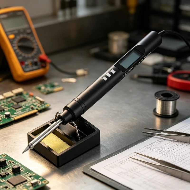 PTS200 Smart Soldering Iron 100W ESP32 PD3.0 Open Source T12/TS101 Adjustable Thermostatic Station Phone Repair Electronics DIY