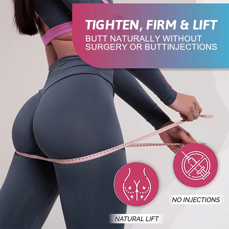 Buy 2 Get 2 Free! Natural Butt Enhancement Capsules, Support Healthy Fat Metabolism & Gluteal Tone, Feminine Curves, Non-GMO