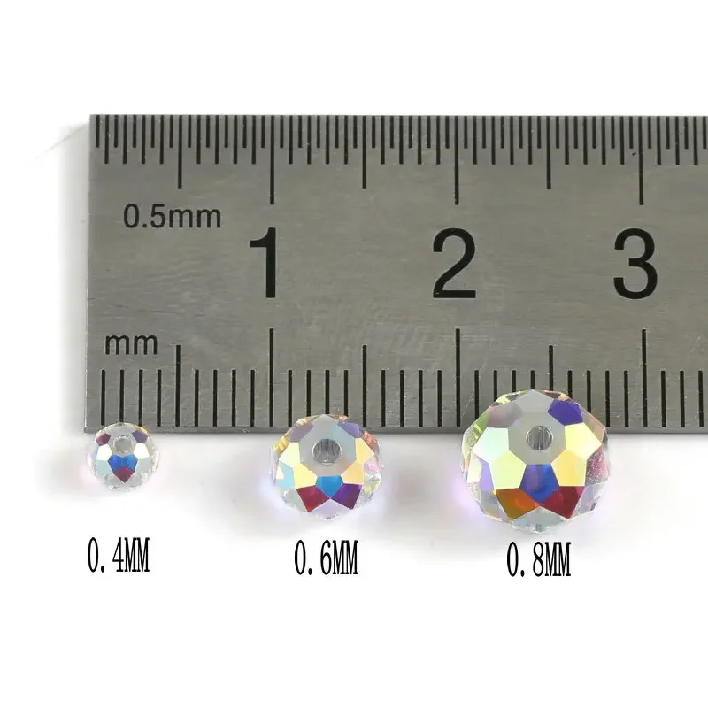 4-8mm Mix color faceted glass round beads Rondelle italyan charm crystal beads for bracelet necklace making DIY jewelry material