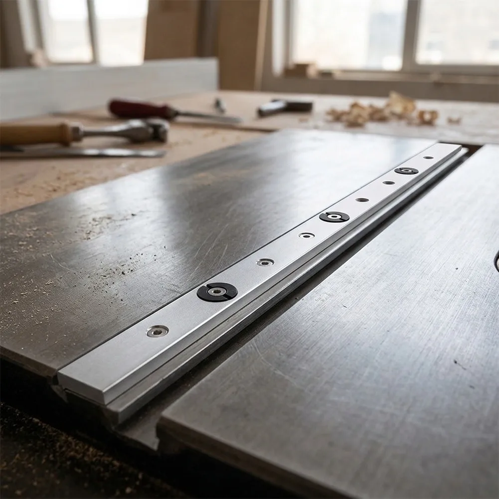 T-slot Guide Table Saw for miter Temperature Stable Precision Stability Includes Spare Washers Adjustable With Screws