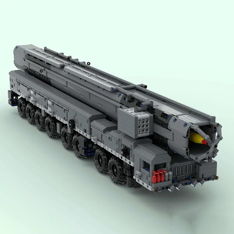 4360 stücke MOC MZKT RS Topol M SS Sichel Technische Modell Weihnachten Geschenk Bausteine Bau DIY Spielzeug Bildung Ziegel kinder