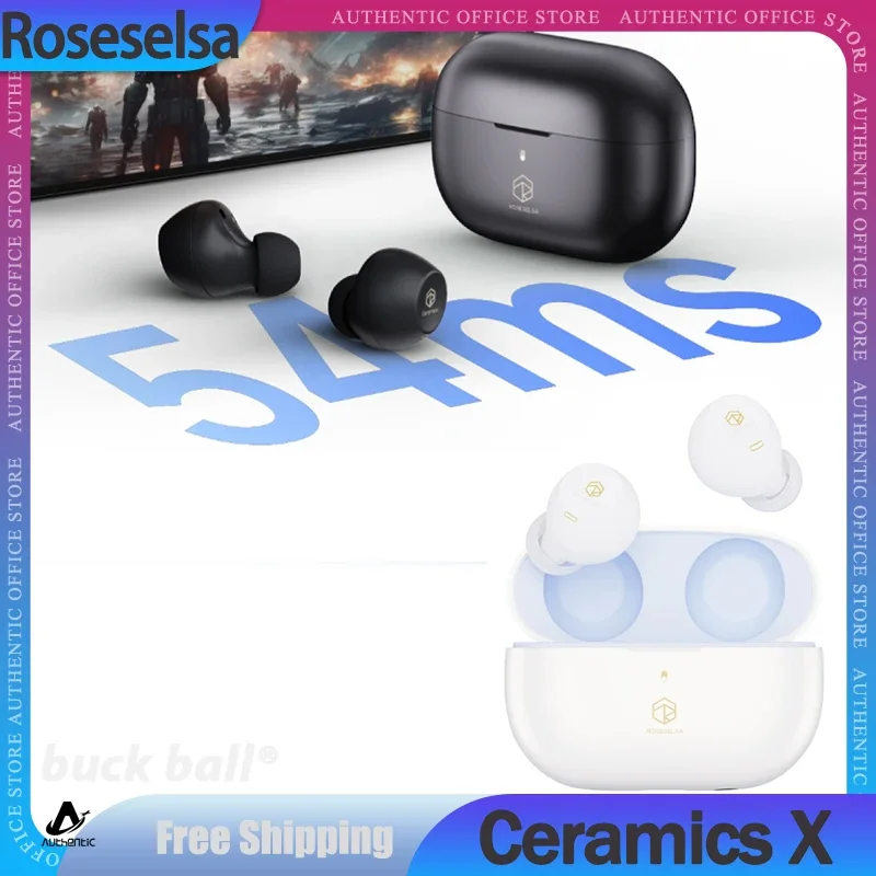 

Bluetooth-наушники-вкладыши Roseselsa Ceramics X, Hi-Fi, LDAC, TWS