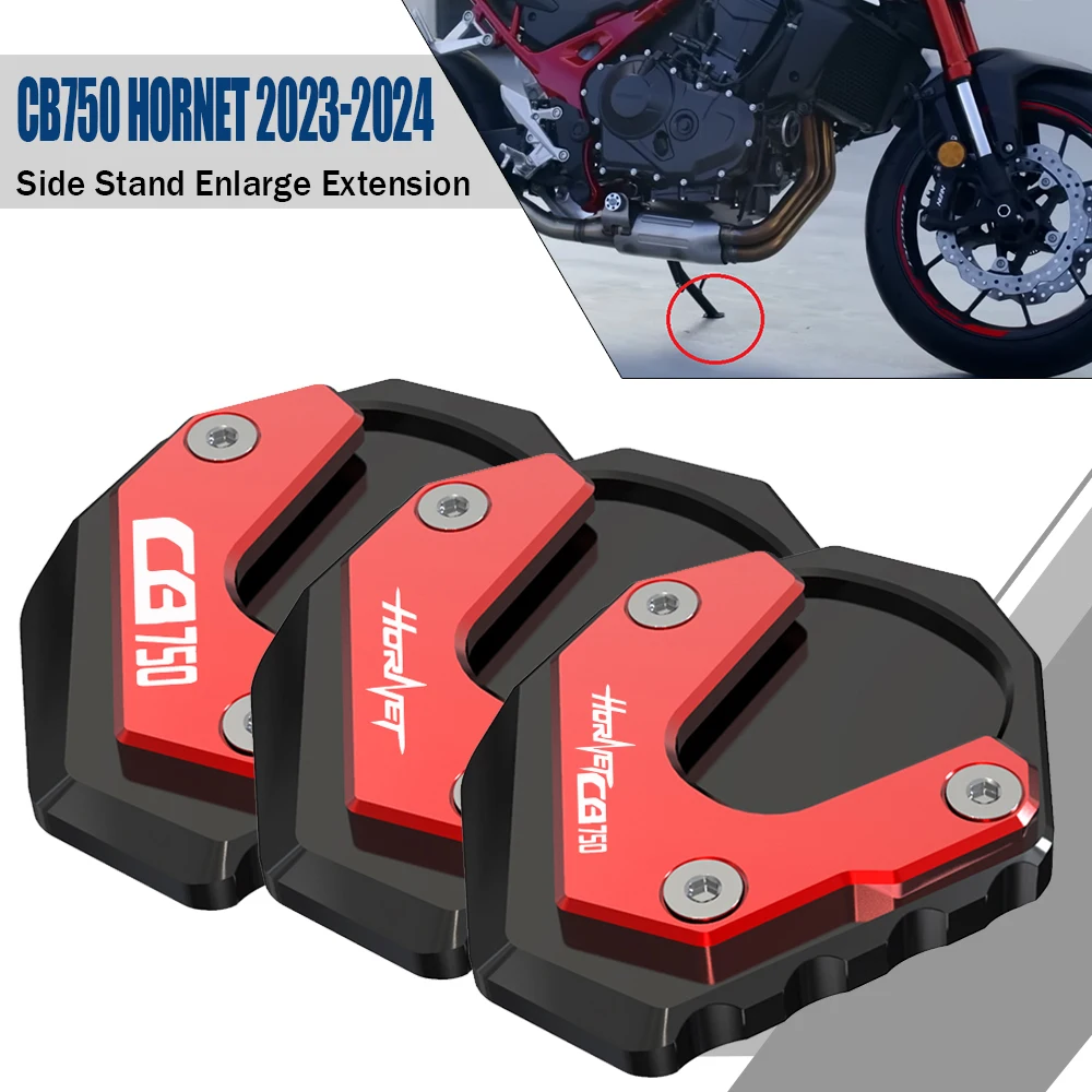 

For Honda CB750 CB 750 Hornet 2023 2024 Motorcycle CNC Kickstand Enlarge Plate Side Stand Enlarger Extension Support Foot Pad