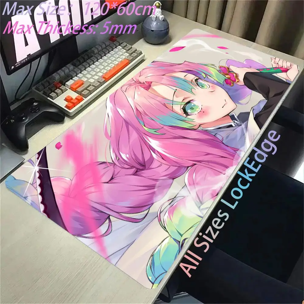 

Demon Slayer Kanroji Mitsuri Mousepad Anti-Slip Thickened Mouse Pad Oversized Gaming Keyboard Notebook Table Mat for PC Desk Pad