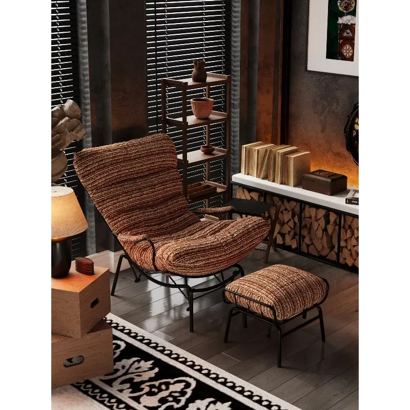 Household balcony rocking chair, recliner, adult sleeping lounge chair