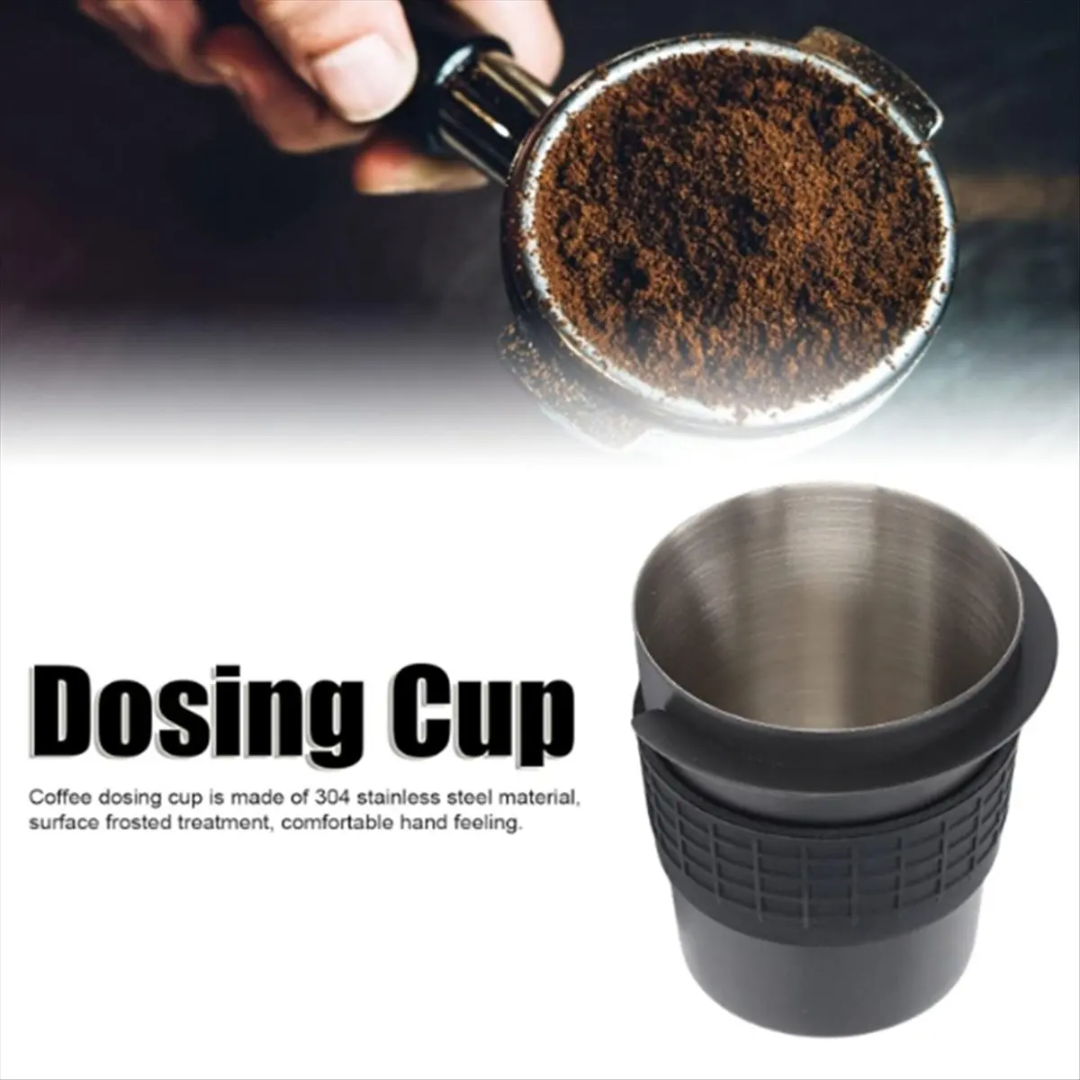 FZFZ كوب جرعات القهوة من الفولاذ المقاوم للصدأ كوب جرعات القهوة ملحقات ماكينة القهوة كوب رائحة كريهة 58 مللي متر