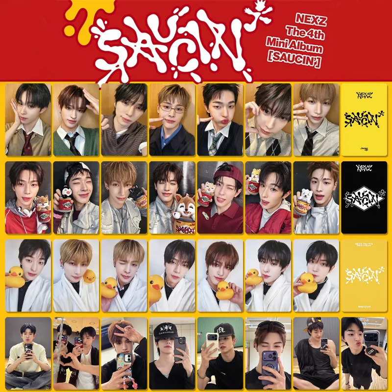 7Pcs/Set Idol Boy NEXZ New Mini Album SAUCIN’ Periphery Lomo Cards Postcards HARU HYUI SEITA YU SOGEON YUKI TOMOYA Fans Gifts