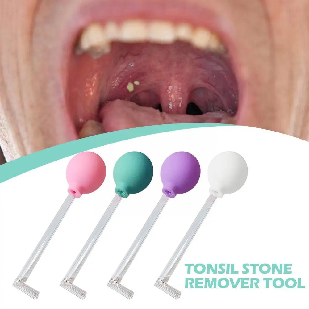 Tonsil Stone Remover Tool Manual Style Remover Mouth Cleaning Wax Manual Stone Suction Cleaner Ear Ball Tonsil Tool Care St B1F1