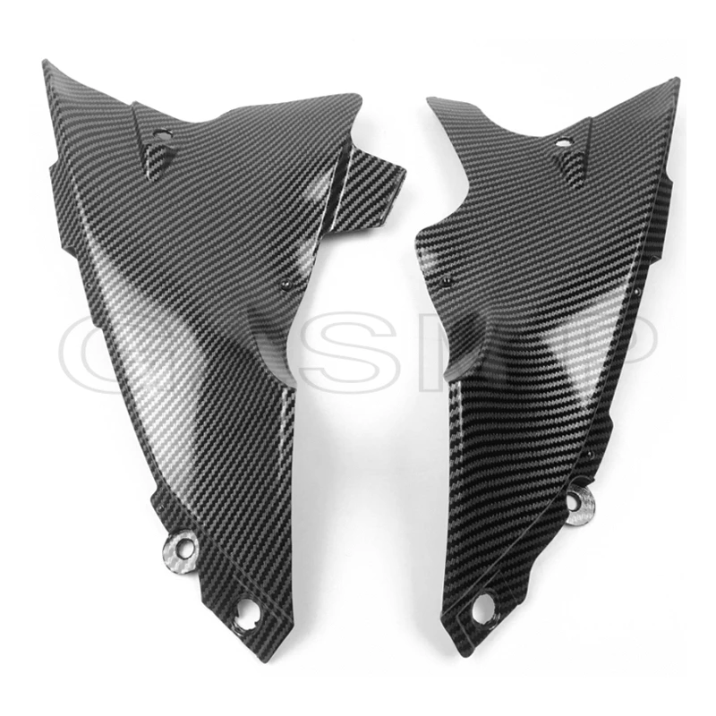 Carbon Fiber Pattern Motorcycle Side Panel Fairing Mid Cover Air Duct Cover Panel Gas Tank Side Fit for Yamaha YZF R1 2004 -2006