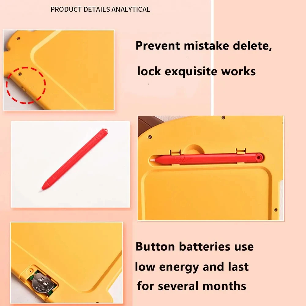 9 インチ恐竜ライティングパッド液晶画面学習教育玩具 3 + 歳の女の子男の子落書き描画誕生日プレゼント L30