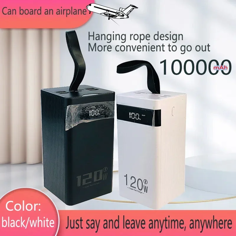 Hot Sales Universeel 5v 2.1a Snel opladen 100000 MAh Oplaadbank met grote capaciteit Snel opladen Mobiele voeding