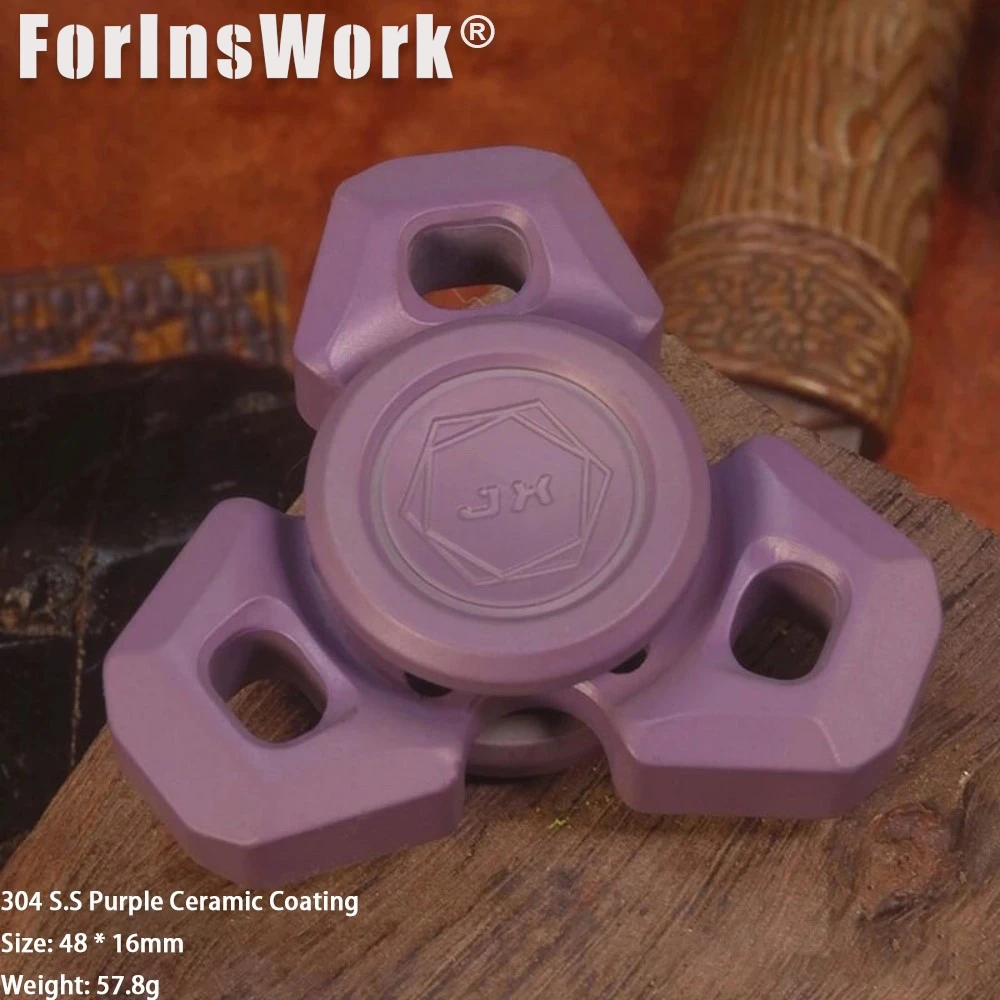 WJ EDC Fidget Spinner à trois feuilles – Expérience de rotation ultra douce! Jouet adulte gadget anti-stress