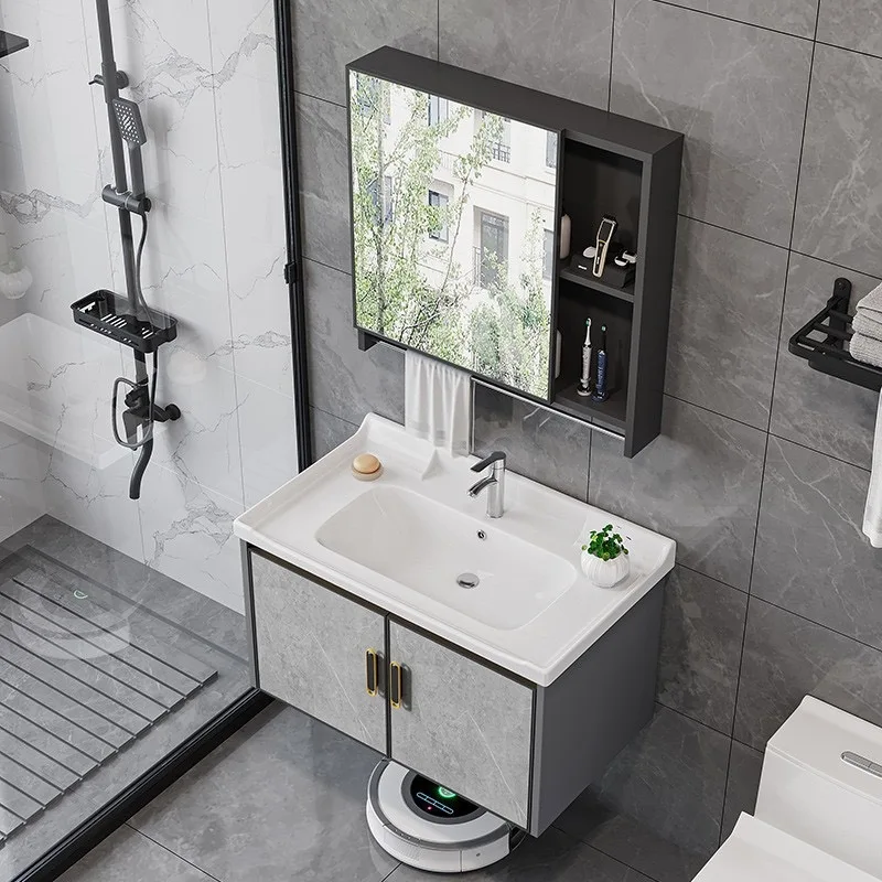 Decoración De Hotel, gabinetes De baño, combinación De lavabo, gabinetes De baño modernos, diseño De muebles para el hogar, Gabinete De Baño Lsysg