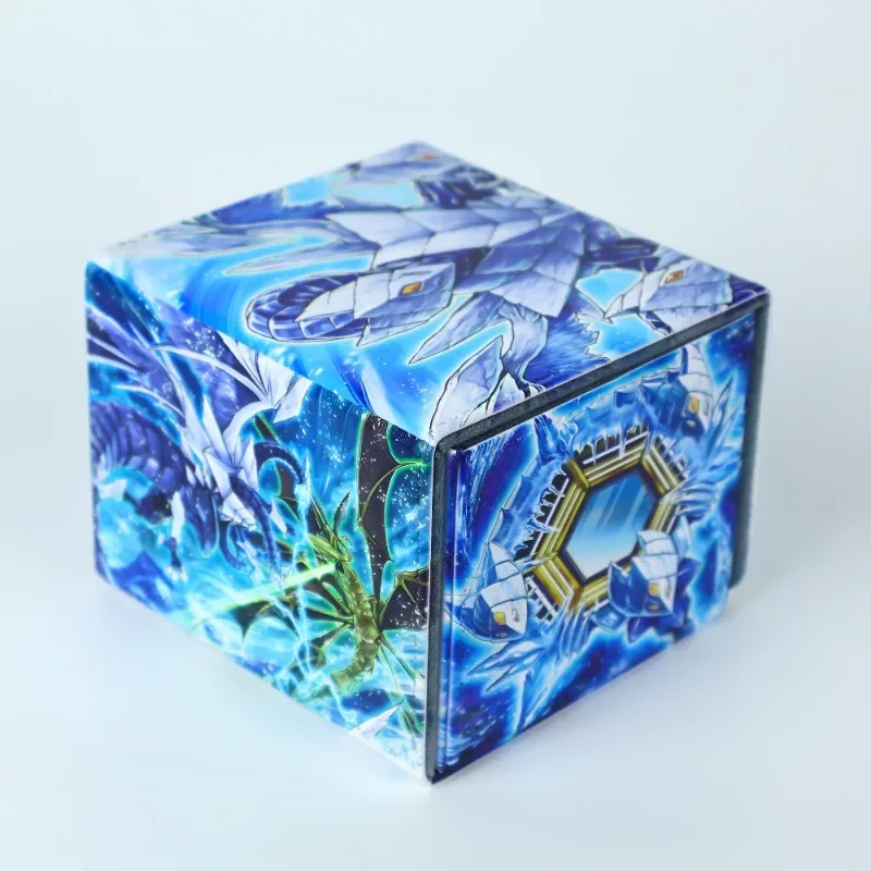 YuGiOh Ice Barrier Animation Characters Self Made Leather Card Storage Box Anime Classics Game Collection Cards Toy Gift