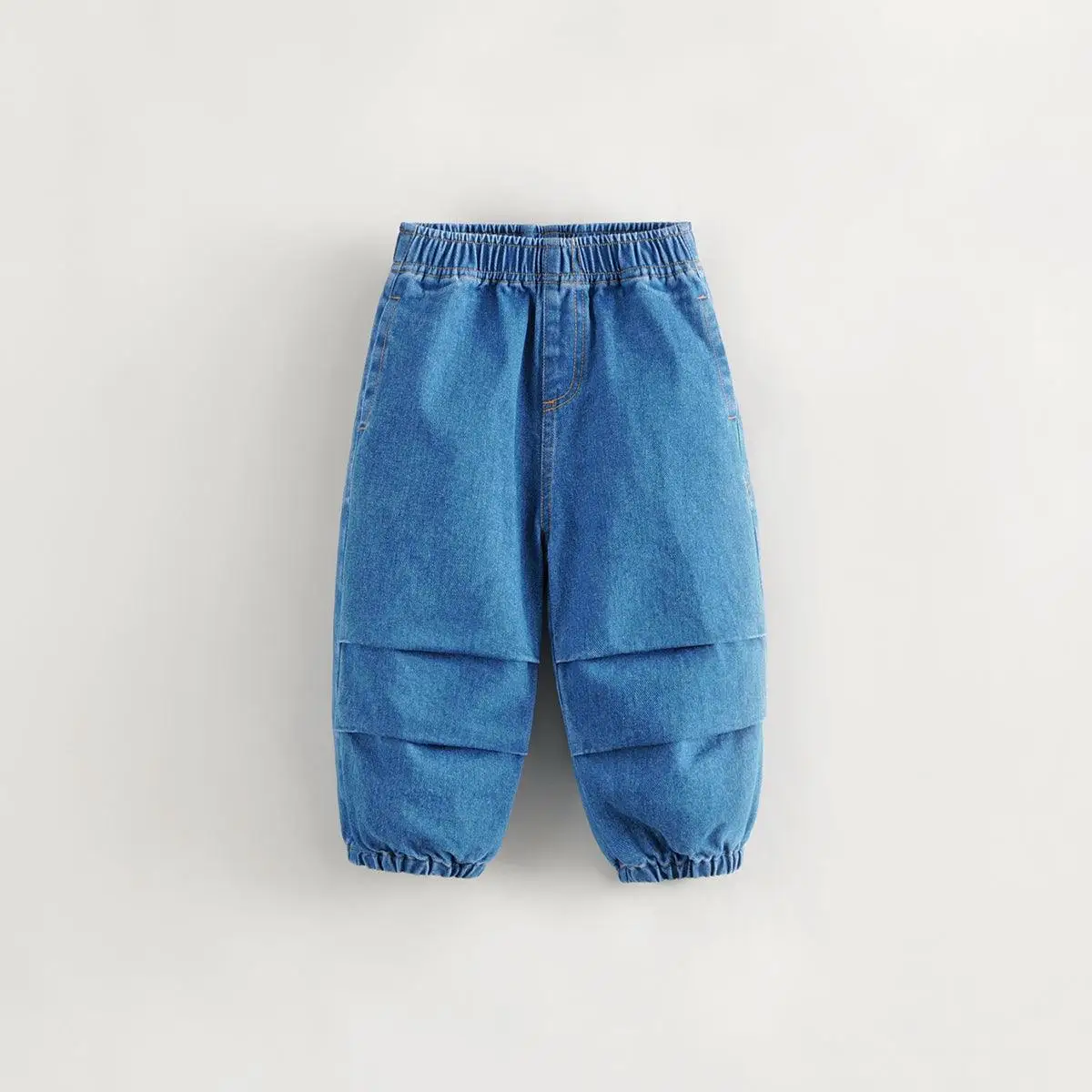 MARC&JANIE Boys Cotton Denim Carrot Pants Parachute Pants for Autumn 231679