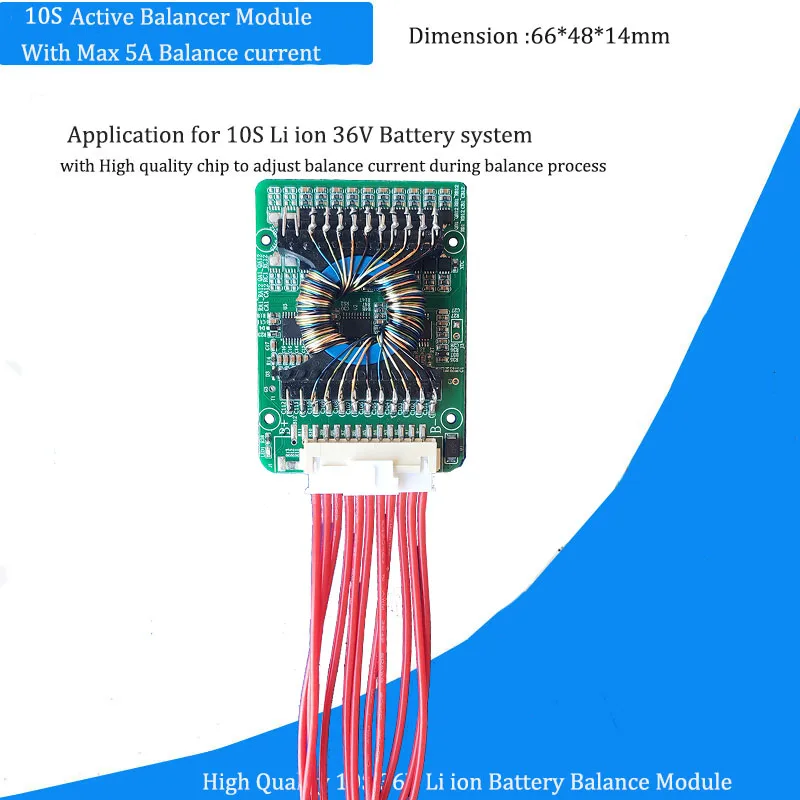 Aktywny balanser lub korektor 10S Moduł balansu akumulatora litowo-jonowego 36 V z prądem 5 A, wysoka jakość
