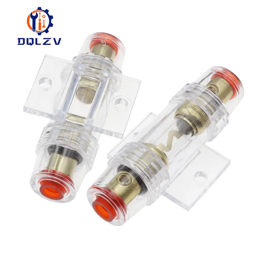 1Set Fuse Holder Block For Car Vehicle Subwoofer Audio In Line AMP Amplifier Cable Gauge Gold Plated