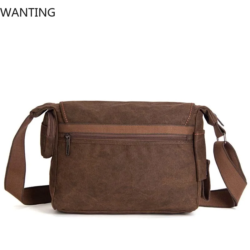 الرجال قماش متعددة الوظائف حقيبة كروسبودي حقائب اليد الرجعية ملابس السفر المقاومة حقائب كتف متنقلة الترفيه حزمة بولسا #3